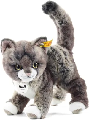 Steiff Kitty Cat, Grey/Beige (099335), 10 inches
