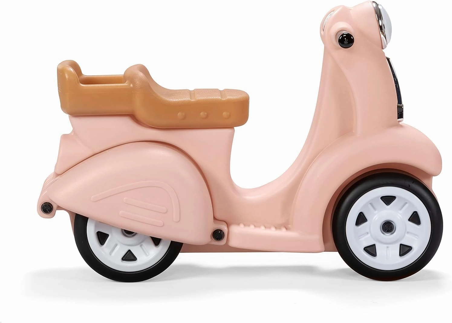 Step2 Ride Along Scooter Kids Push Car, Foot Powered Ride On Toy, Practice Balance with 4 Wheels, Made of Durable Plastic, Max Weight 40 lbs., For Toddlers 1.5-4 Years Old, Rose Pink