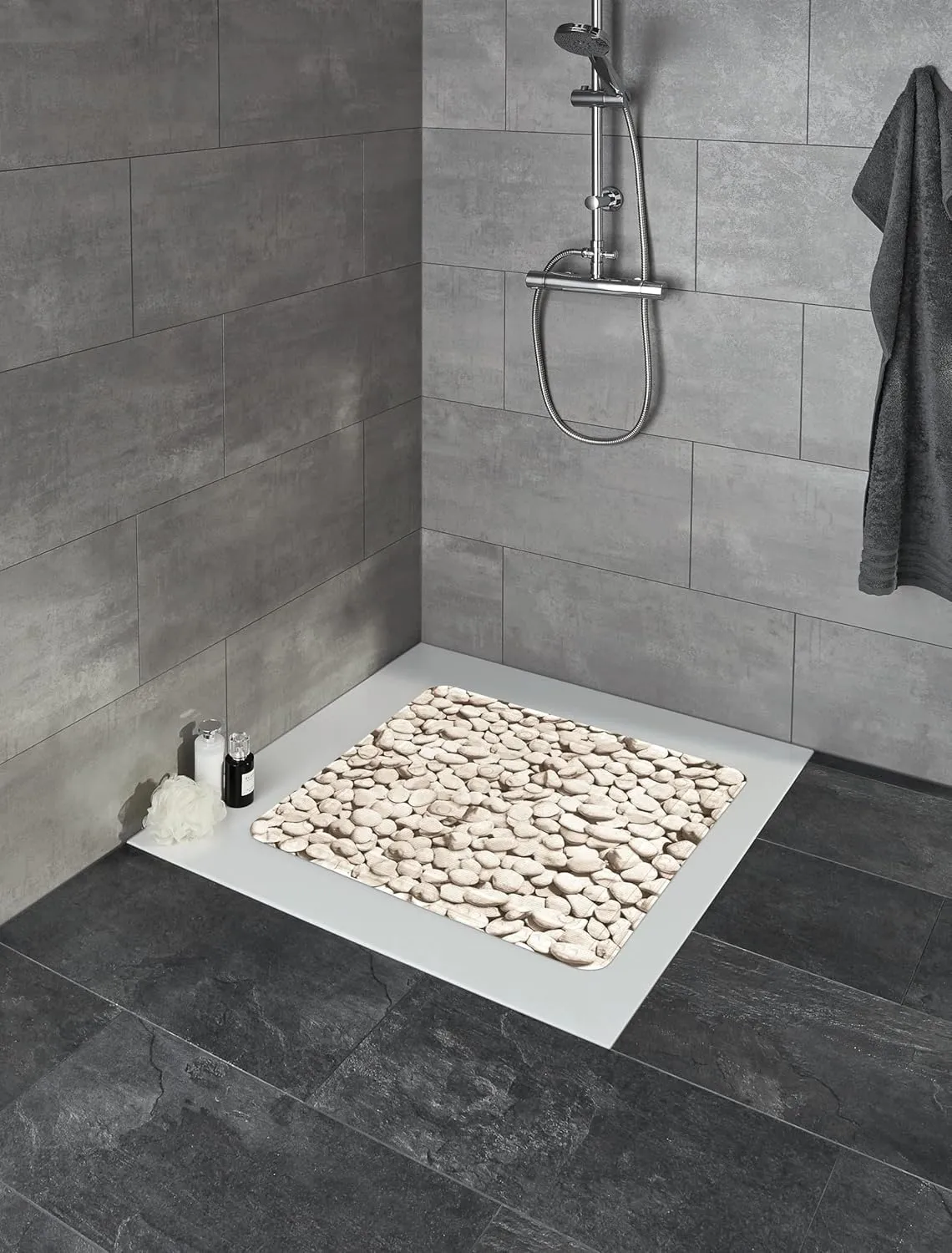 Stepstone 4387202002 Shower Inlay 55 x 55 cm Natural, Multicolor
