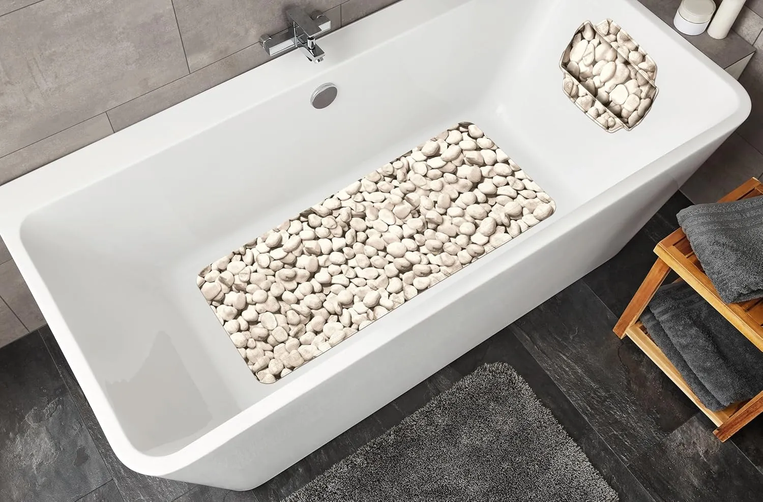 Stepstone 4387202002 Shower Inlay 55 x 55 cm Natural, Multicolor