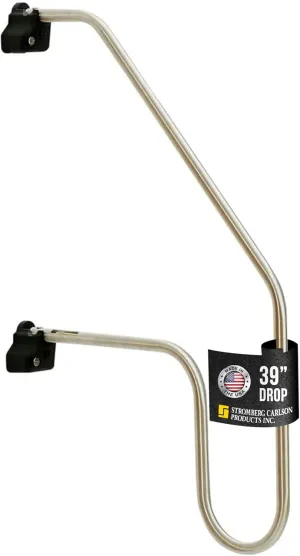 Stromberg Carlson AC-530L Locking Commercial Rail - Mobile Equipment Support - RV Camping Accessories and Travel Trailer Accessories for Step Ladder- 200 lbs Capacity - 25.5" Extension, 39" Height