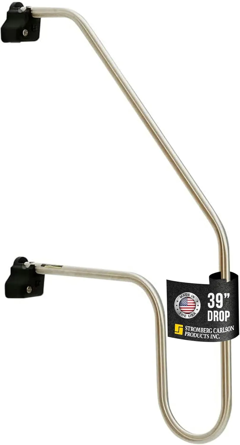 Stromberg Carlson AC-530L Locking Commercial Rail - Mobile Equipment Support - RV Camping Accessories and Travel Trailer Accessories for Step Ladder- 200 lbs Capacity - 25.5" Extension, 39" Height