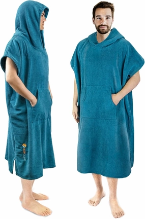 SUN CUBE Surf Poncho Changing Robe with Hood | Absorbent Quick Dry Microfiber Wetsuit Changing Towel with Pocket for Surfing Men Women
