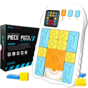 Super Slide Puzzle Game – Rechargeable Brain Teaser Unlock 500  Levels of Electrifying Sliding Puzzles，A Dazzling Electronic Brain Challenge with Addictive Puzzle Fun for All Ages.