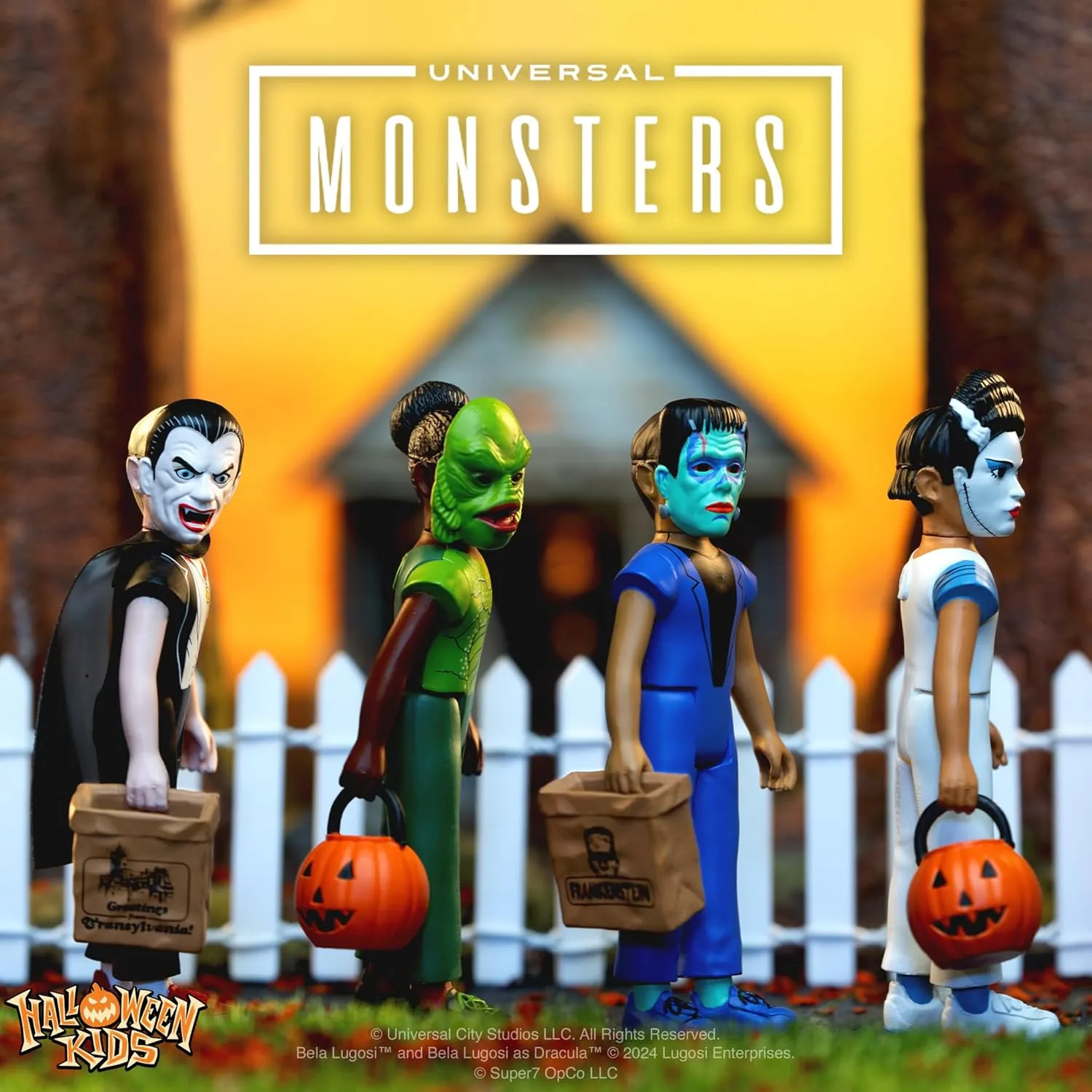 Super7 Halloween Kids Universal Monsters Bride of Frankenstein Girl - 3.75" Universal Monsters Movies Action Figure Classic Movie Collectibles