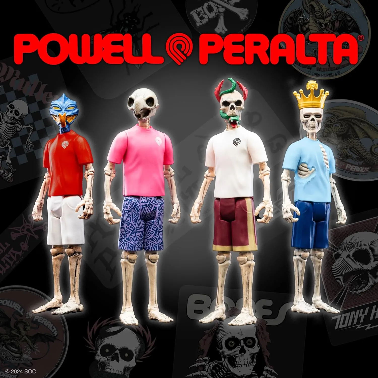 Super7 Powell-Peralta Tony Hawk (Mt. Trashmore '85) - 3.75" Powell-Peralta Action Figure Classic Skateboard Collectibles and Retro Toys