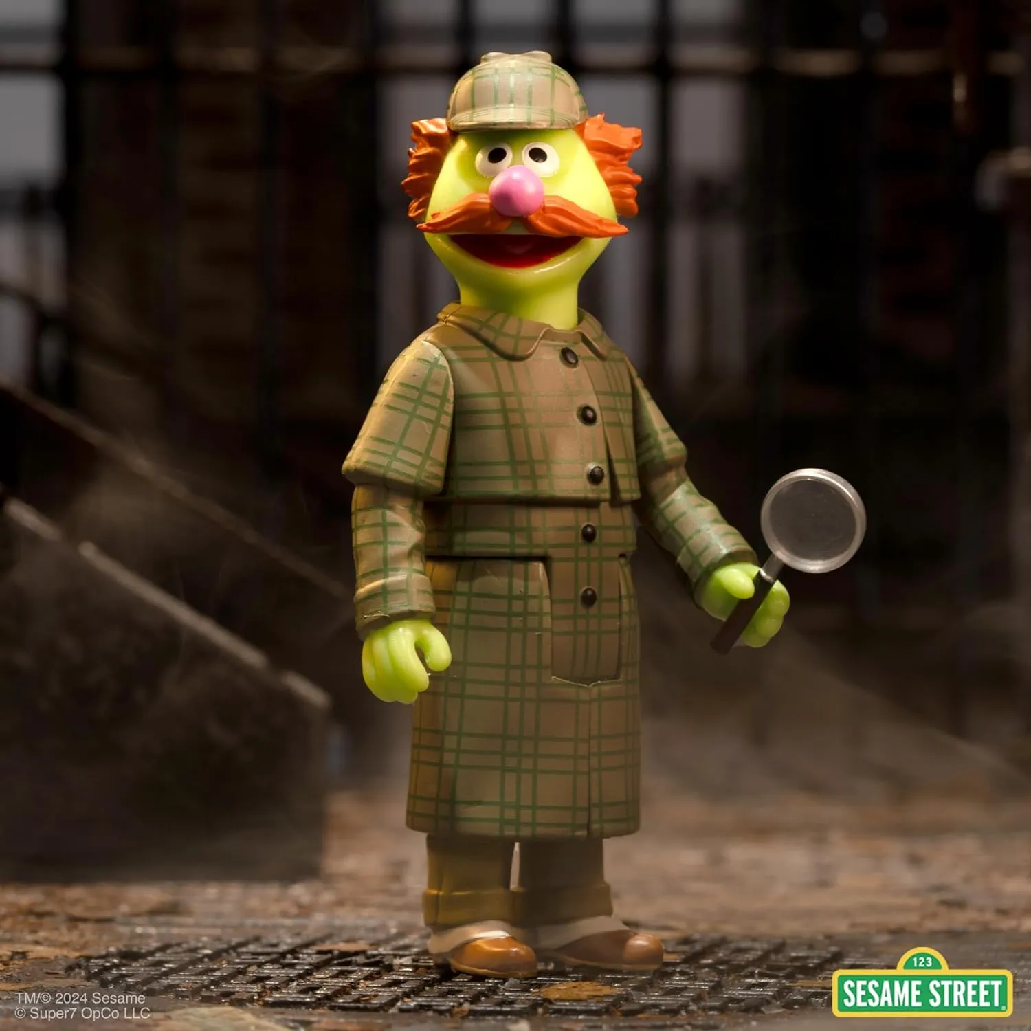 Super7 Sesame Street Sherlock Hemlock - 3.75" Sesame Street Action Figure with Accessory Collectibles and Retro Toys