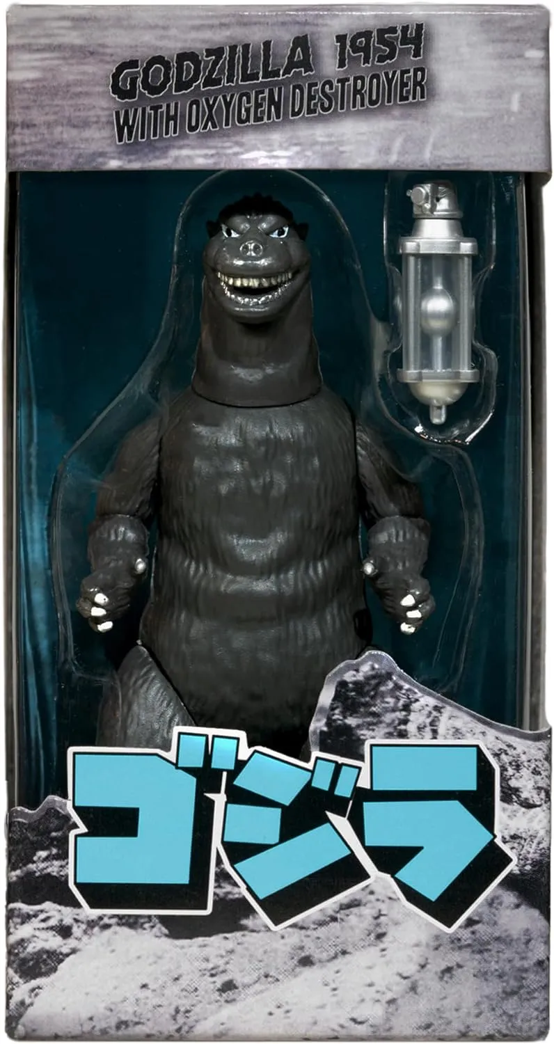 Super7 Toho Godzilla '54 (Silver Screen with Oxygen Destroyer) - 3.75" Toho Godzilla Action Figure with Accessory Classic Movie Collectibles and Retro Toys