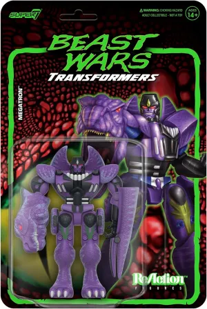 Super7 Transformers Beast Wars Megatron - 4" Transformers Action Figure Classic Cartoon Collectibles and Retro Toys