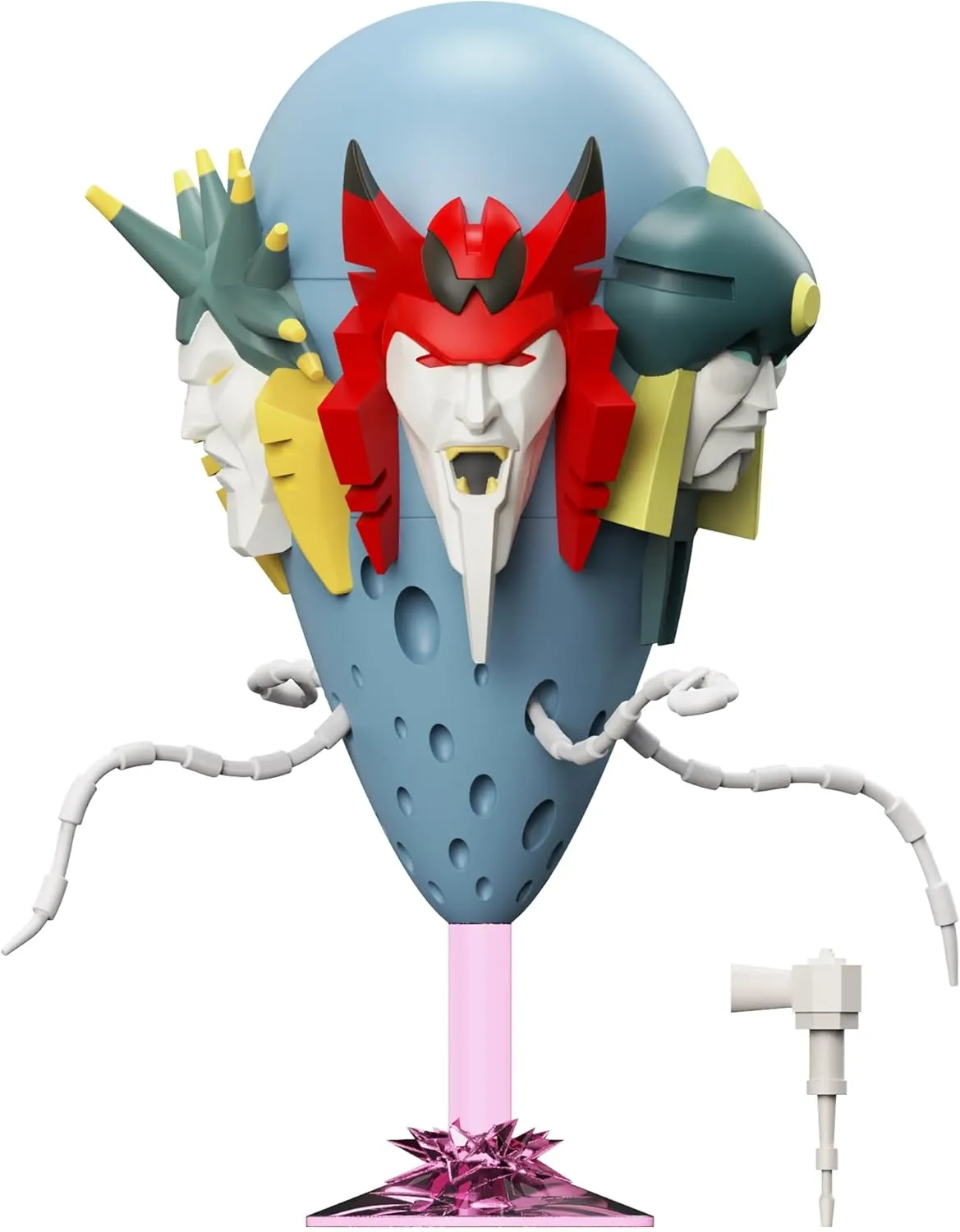 Super7 Transformers Quintesson - 4" Transformers Action Figure with Base Classic Cartoon Collectibles and Retro Toys