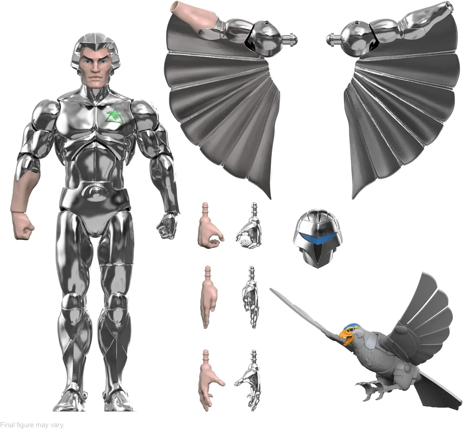 Super7 Ultimates SilverHawks Quicksilver - 7" SilverHawks Action Figure with Accessories Classic Cartoon Collectibles and Retro Toys