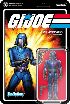 Super7 G.I. Joe Cobra Commander (Funhouse Robot) - 3.75 in Reaction Figure