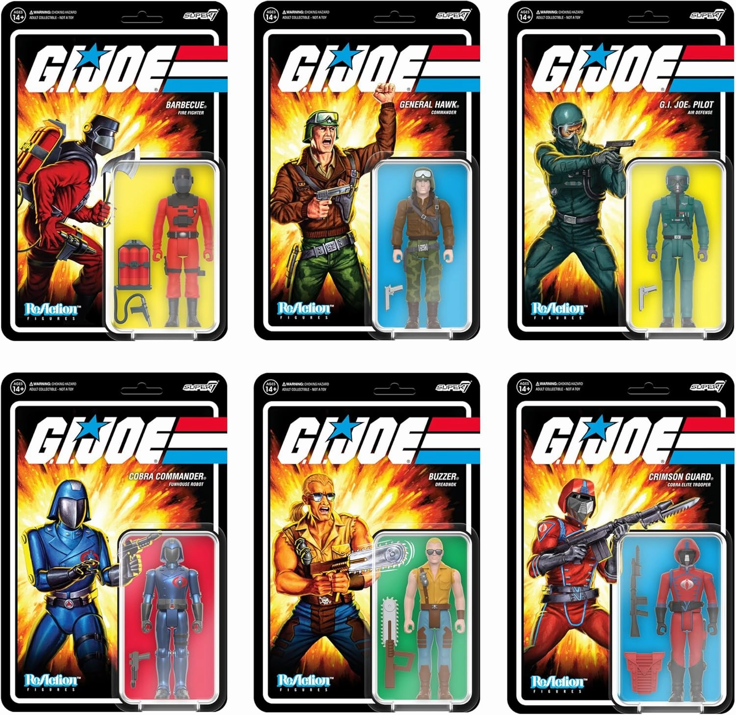 Super7 G.I. Joe Cobra Commander (Funhouse Robot) - 3.75 in Reaction Figure