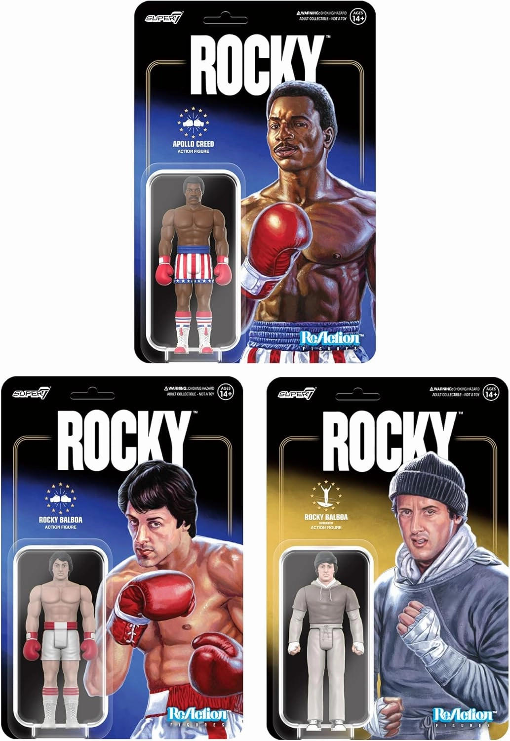 Super7 Rocky Balboa (Workout) - 3.75" Rocky Action Figure Classic Movie Collectibles and Retro Toys