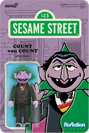 Super7 Sesame Street Count von Count - 3.75" Sesame Street Action Figure with Accessory Collectibles and Retro Toys