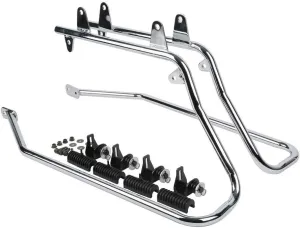 TCT-MOTORPARTS Heavy duty Saddle bag Conversion Brackets Set Fit for Harley Softail models 1984-2017 Fatboy FLSTF EFI FLSTFI Bad Boy FXSTSB Night Train FXSTB Chrome