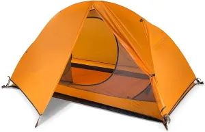 Tent Camping Tent Portable Ultralight 1 Man Tent Outdoor Camping Cycling Tent Summer Tent (Color : Yellow, Size : 205x156x95cm)