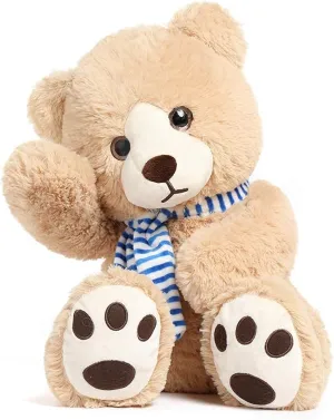 Tezituor 24 Inch Teddy Bear Stuffed Animal, Big Teddy Bear Plush Toys with Scarf, Cute Brown Teddy Bear for Girlfriend Kids