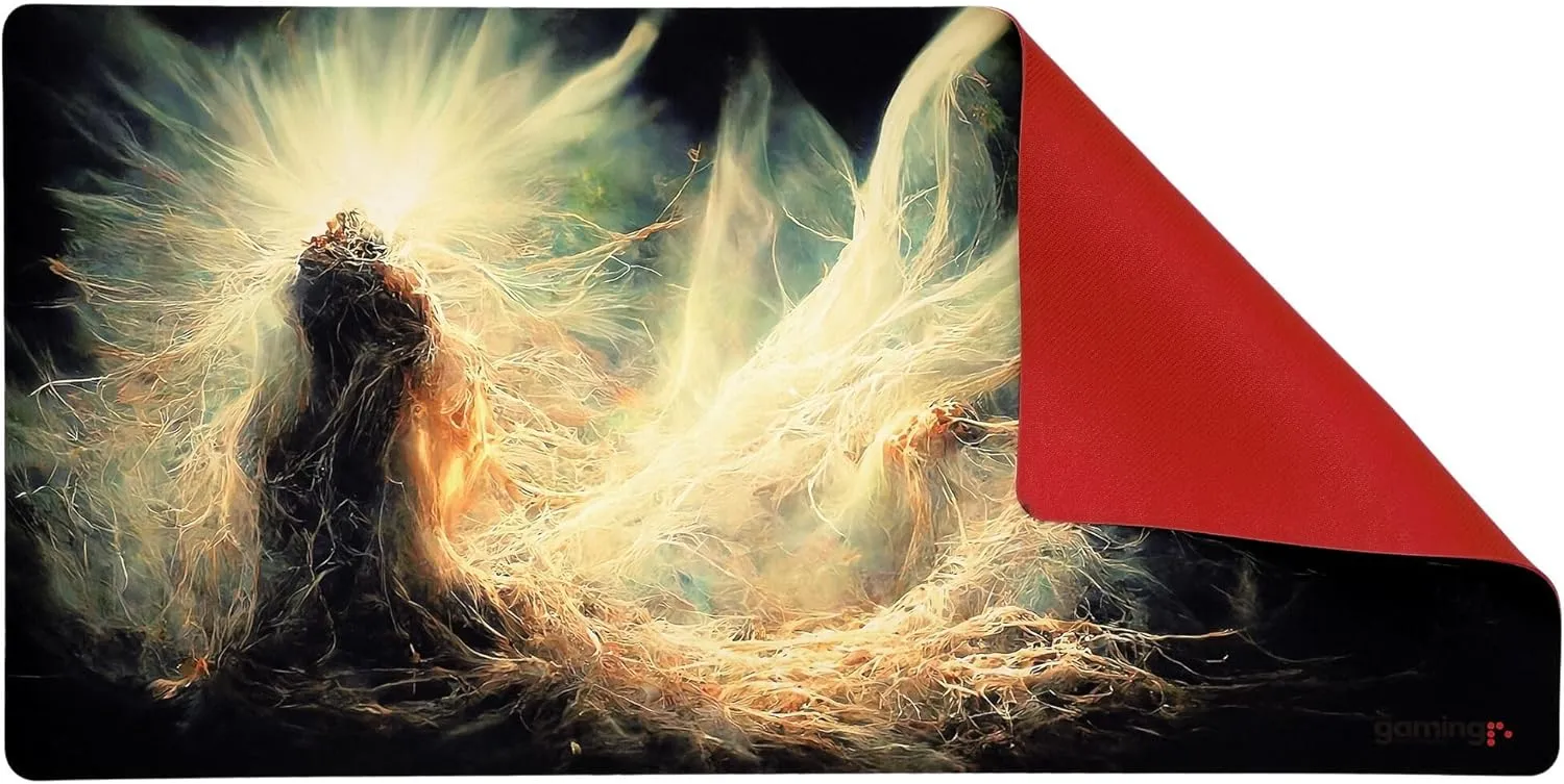 The Gaming Mat Company Single Player MTG Playmat & Gaming Mouse Pad. 28" x 14" Light & Energy Gaming Mousepad Compatible with Magic: The Gathering! Playmats Yu-Gi-Oh! Gaming Mat Mouse Pad