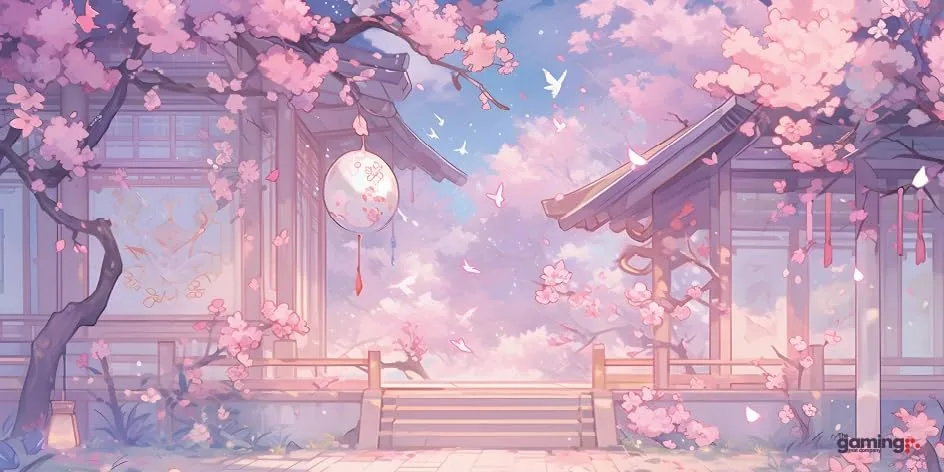 The Gaming Mat Company Single Player MTG Playmat & Mouse Pad – 28" x 14" Blossom Dojo Gaming Mouse Pad Compatible with Magic: The Gathering playmats, MTG Cards, TCG Gaming mat