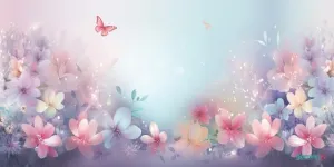 The Gaming Mat Company Single Player MTG Playmat & Mouse Pad – 28" x 14" Butterfly Flowers Gaming Mouse Pad Compatible with Magic: The Gathering playmats, MTG Cards, TCG Gaming mat