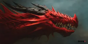 The Gaming Mat Company Single Player MTG Playmat & Mouse Pad – 28" x 14" Dragon Head Gaming Mouse Pad Compatible with Magic: The Gathering playmats, MTG Cards, TCG Gaming mat