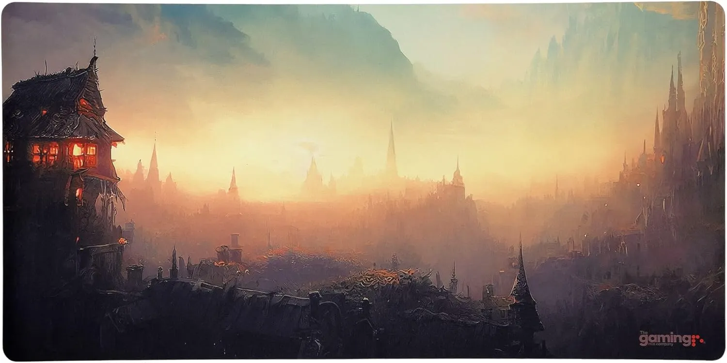 The Gaming Mat Company Single Player MTG Playmat & Mouse Pad – 28" x 14" Hidden City Gaming Mouse Pad Compatible with Magic: The Gathering playmats, MTG Cards, TCG Gaming mat