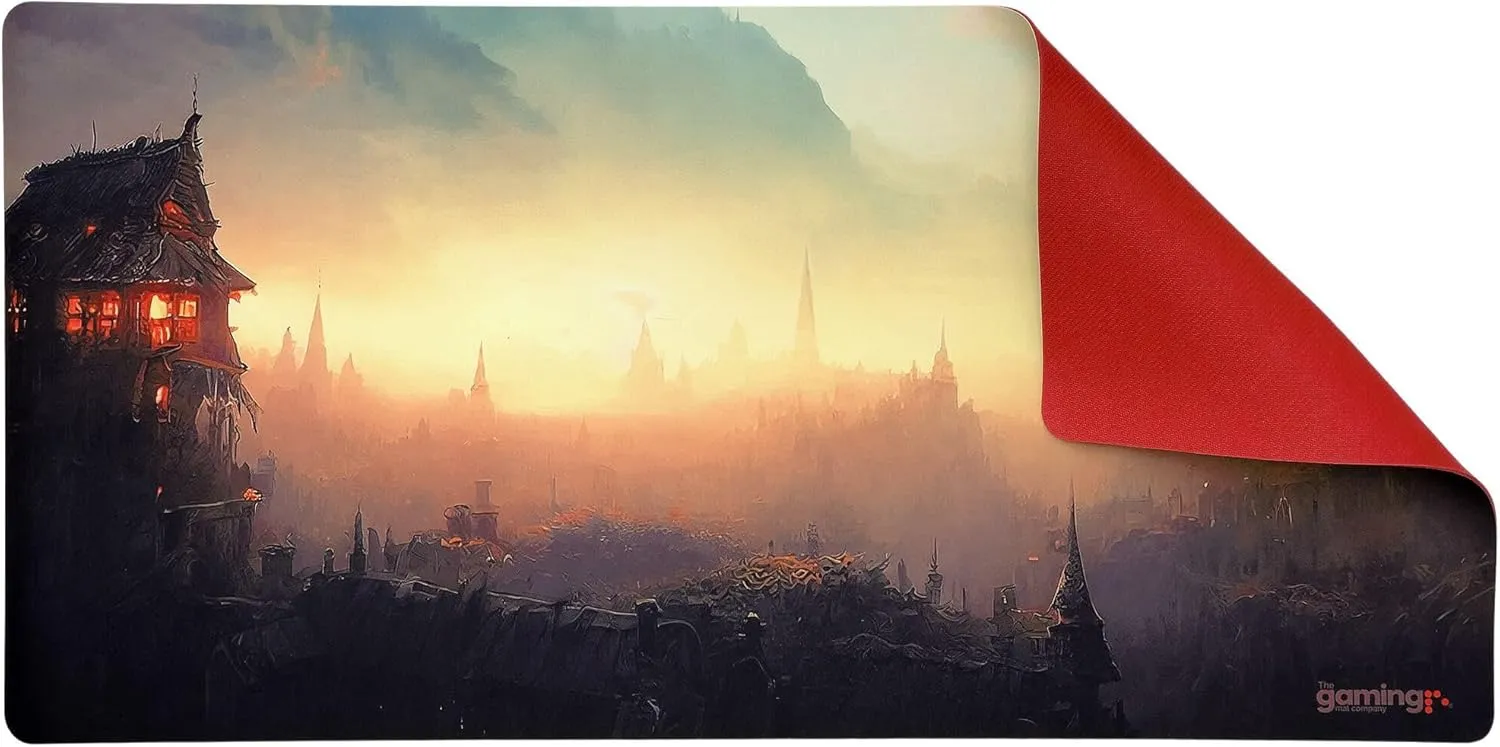 The Gaming Mat Company Single Player MTG Playmat & Mouse Pad – 28" x 14" Hidden City Gaming Mouse Pad Compatible with Magic: The Gathering playmats, MTG Cards, TCG Gaming mat