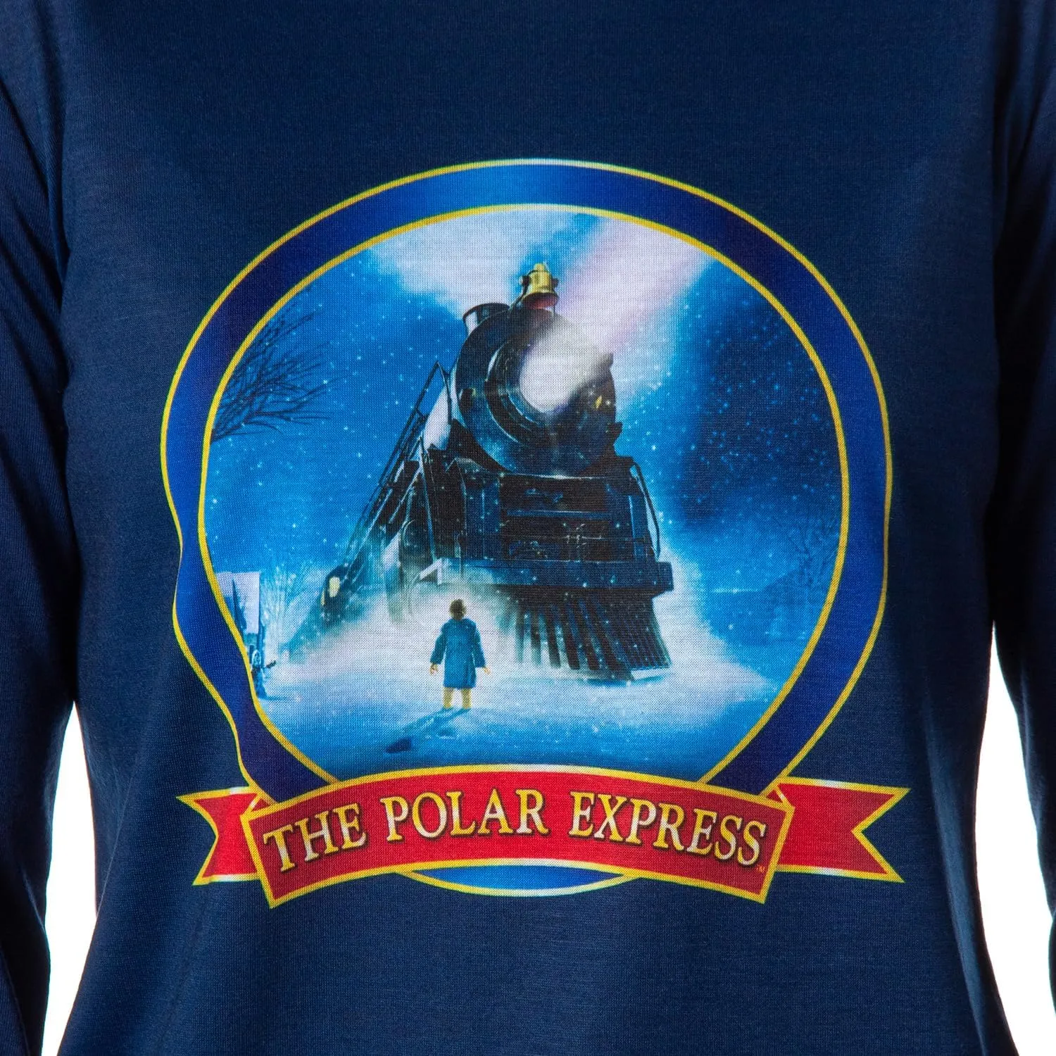 The Polar Express Womens' Train Movie Film Sleep Jogger Pajama Set