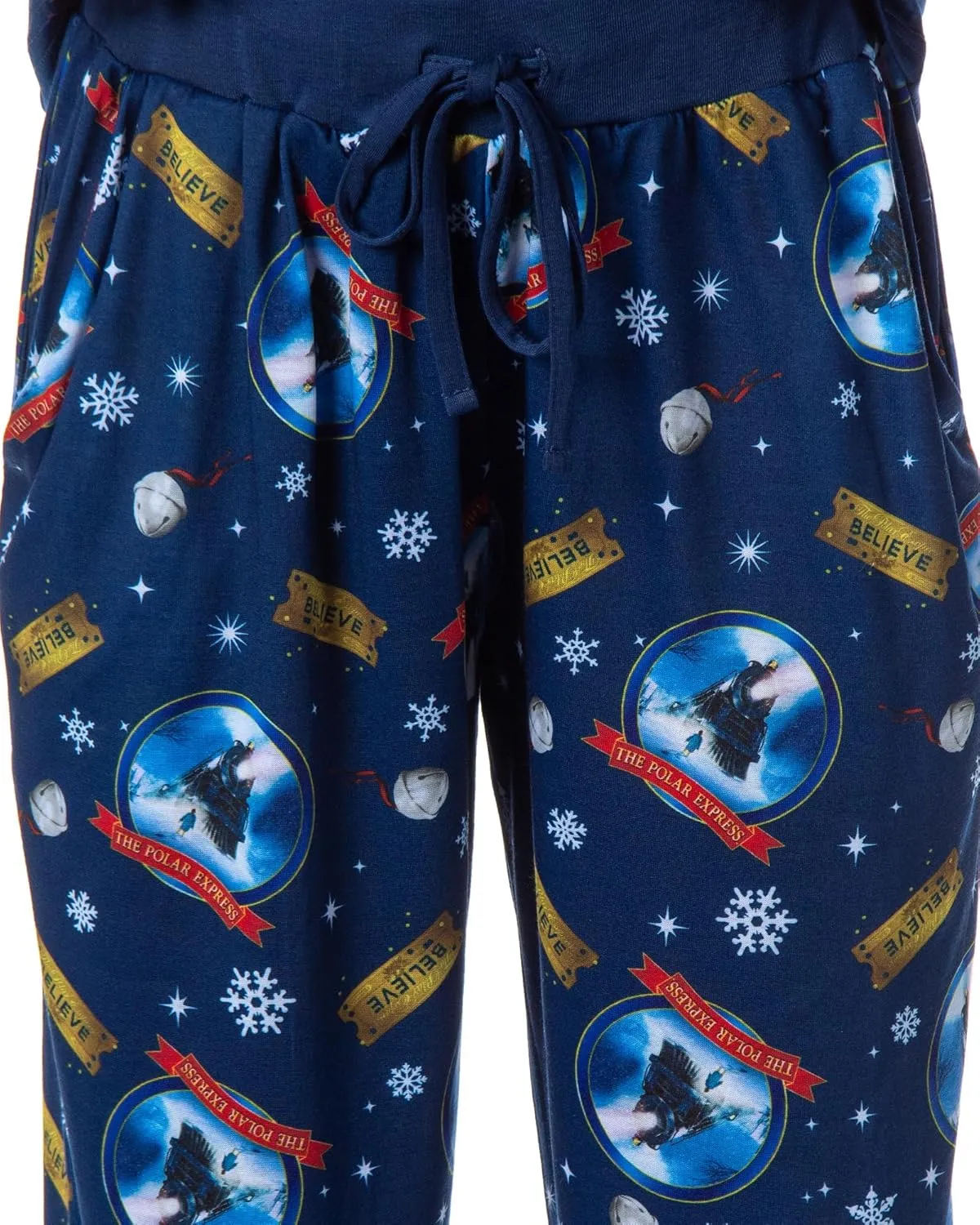The Polar Express Womens' Train Movie Film Sleep Jogger Pajama Set