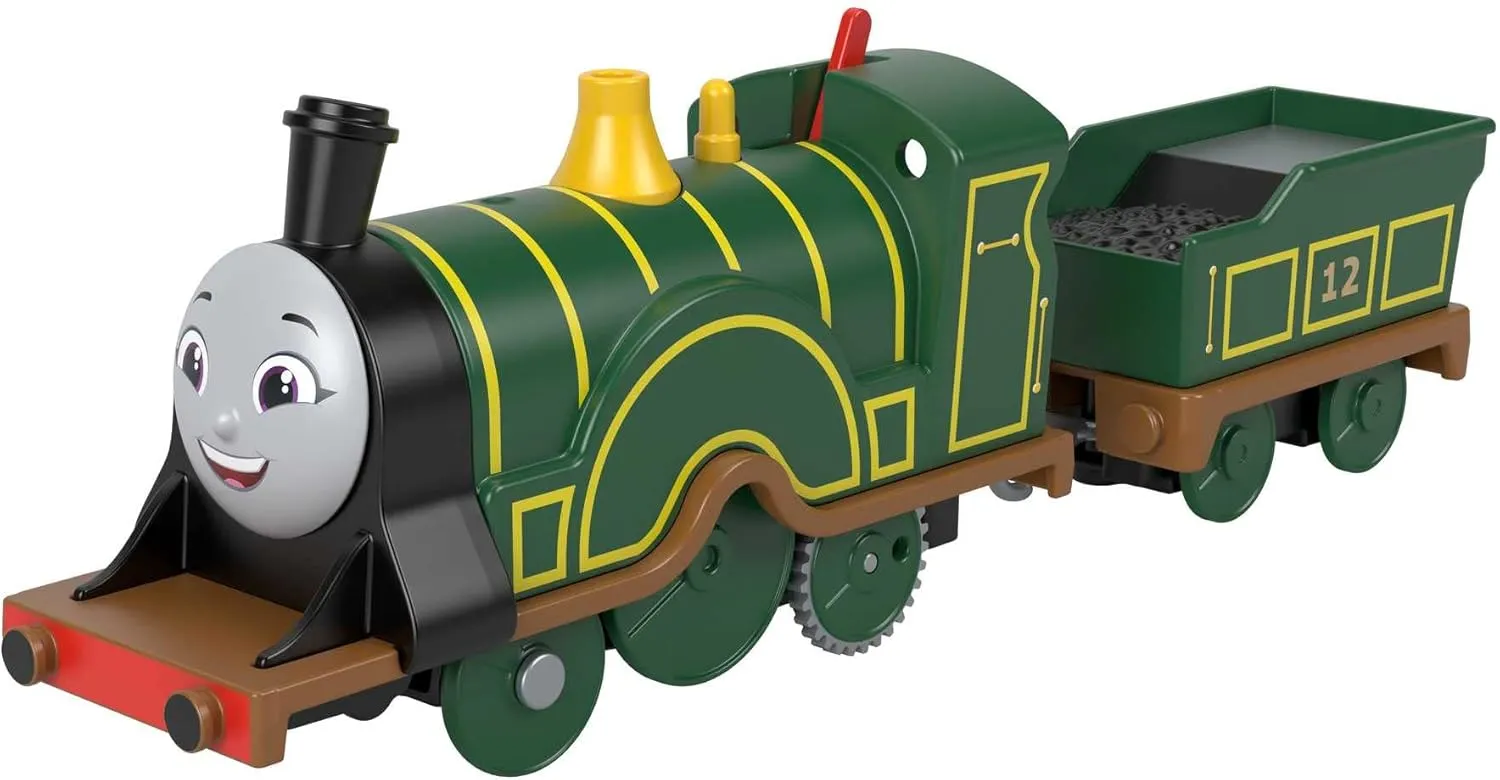 Thomas & Friends Motorized Toy Train Emily Battery-Powered Engine with Tender for Pretend Play Preschool Kids Ages 3  Years​
