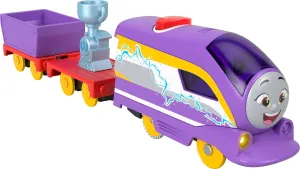 Thomas & Friends Motorized Toy Train Talking Kana Engine with Sounds Phrases & Cargo Car for Preschool Pretend Play Kids Ages 3  Years
