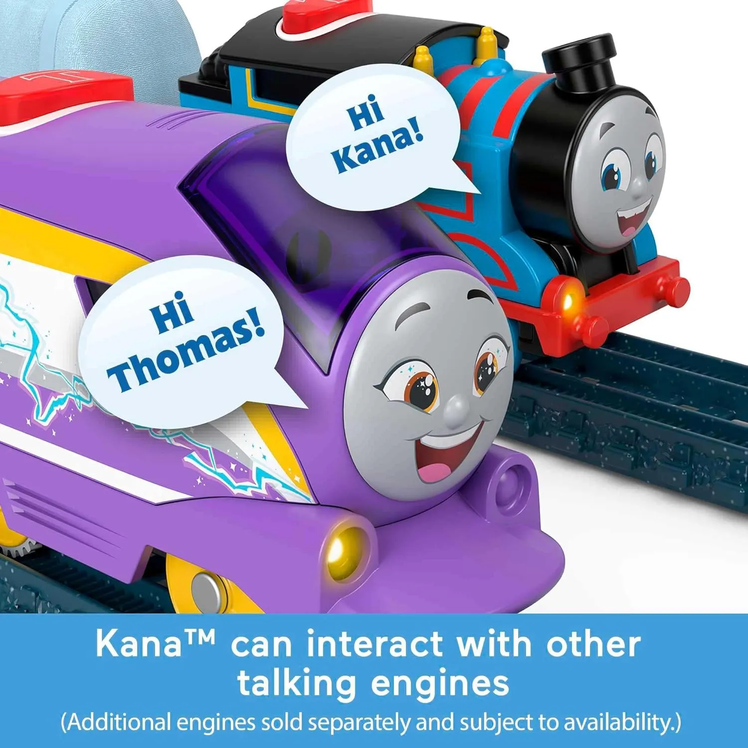 Thomas & Friends Motorized Toy Train Talking Kana Engine with Sounds Phrases & Cargo Car for Preschool Pretend Play Kids Ages 3  Years