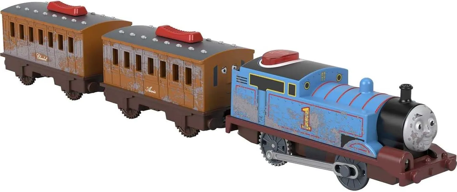 Thomas & Friends Motorized Toy Train Talking Thomas Engine with Sounds Phrases & Passenger Cars for Preschool Pretend Play Kids Ages 3  Years