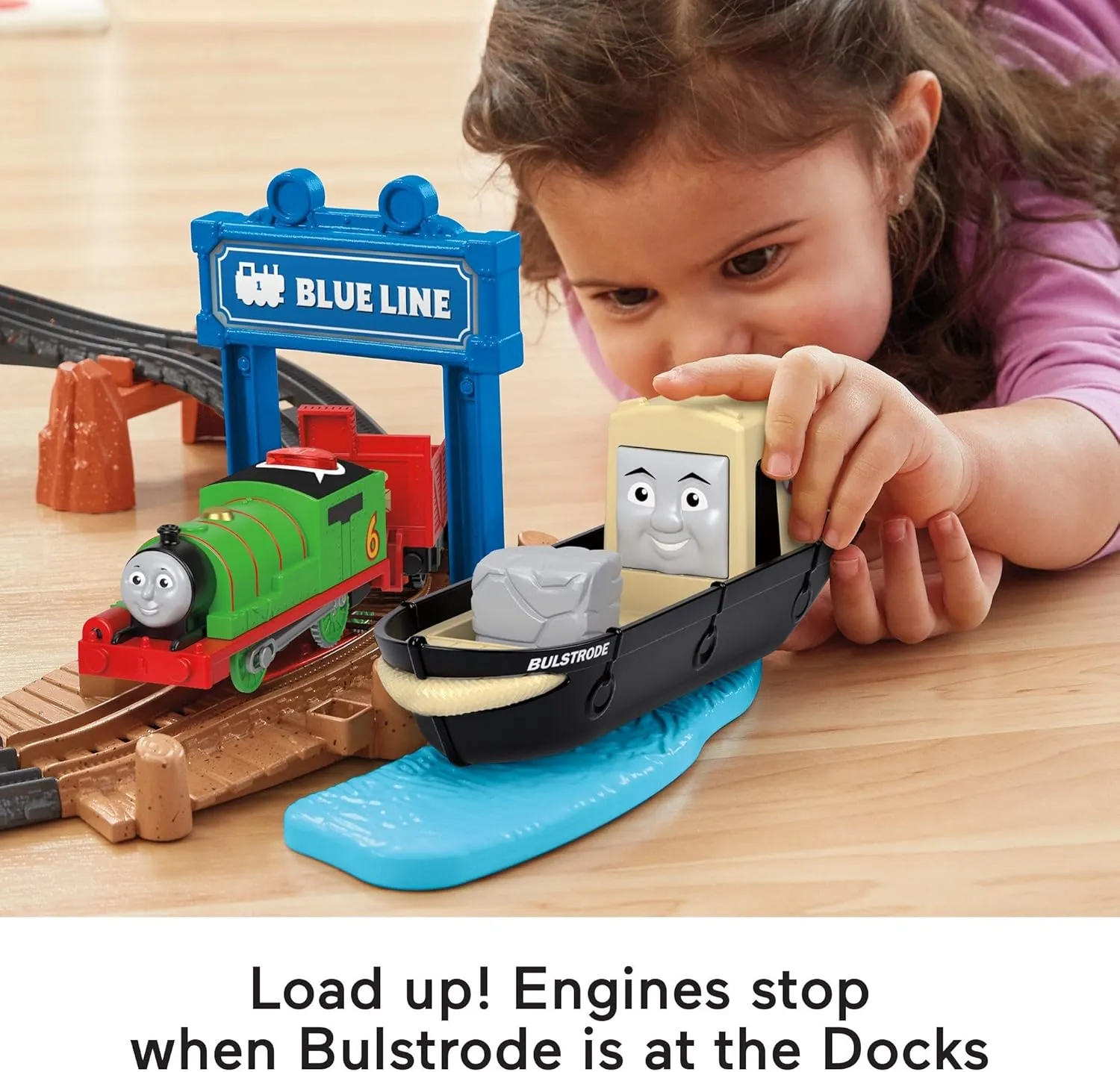 Thomas & Friends Toy Train Set Talking Thomas & Percy Motorized Engines with Track, Sounds & Phrases for Preschool Pretend Play Kids Ages 3  Years