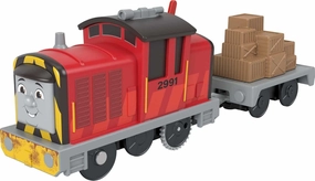 Thomas & Friends Motorized Toy Train Salty Battery-Powered Engine with Cargo Car for Pretend Play​ Preschool Kids Ages 3  Years