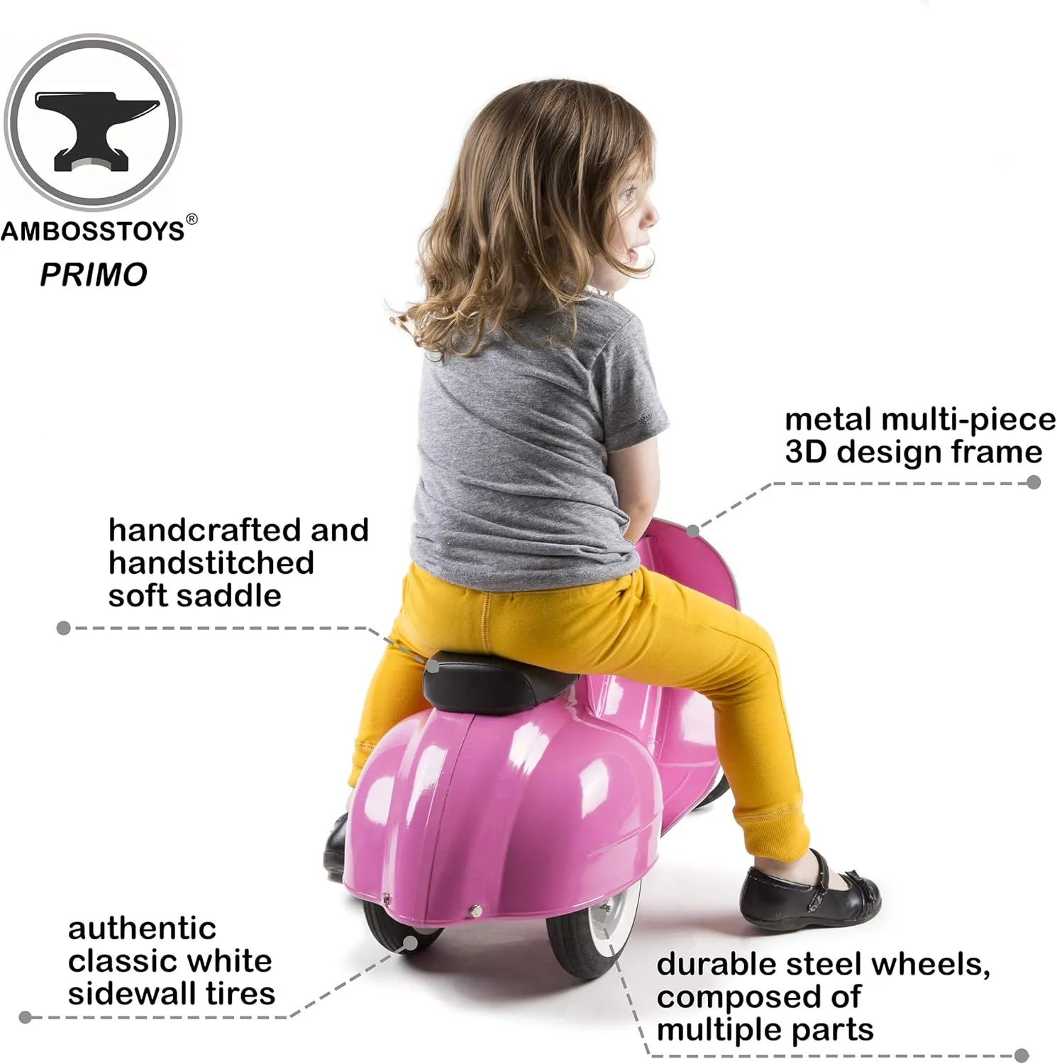 Toddler Scooters for Boys and Girls Primo – Durable, Valuable and Timeless Design Kids Ride on Toys for 2 Year Old - 3-4 - 5 Year Olds, Collectors and Design Lovers…