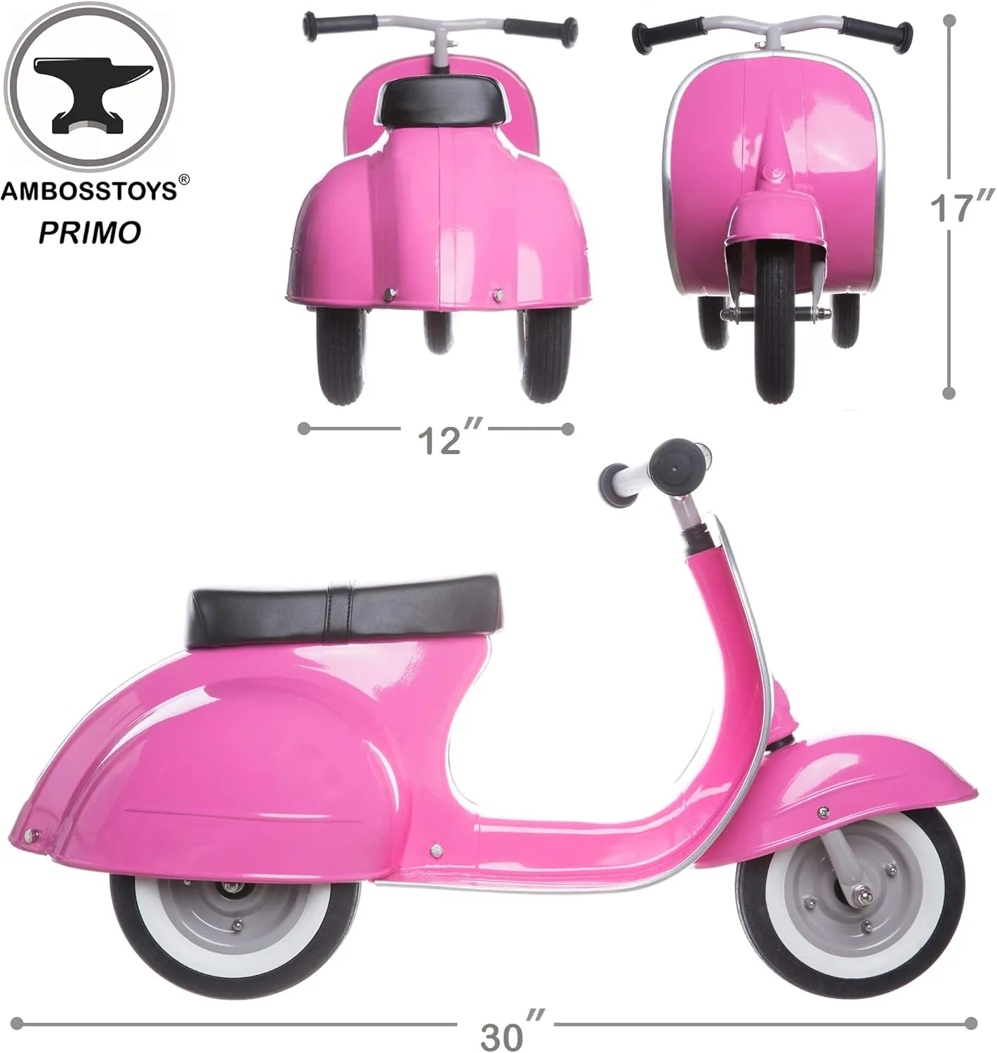 Toddler Scooters for Boys and Girls Primo – Durable, Valuable and Timeless Design Kids Ride on Toys for 2 Year Old - 3-4 - 5 Year Olds, Collectors and Design Lovers…