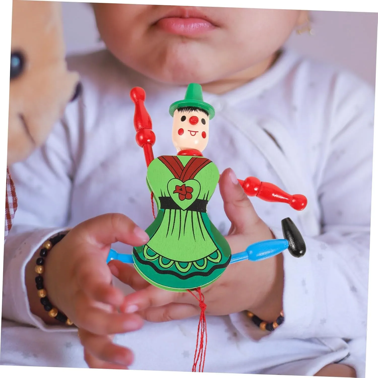 TOYANDONA 12pcs Puppet Doll Toys Creative Hanging Marionette for Boys and Girls Random Style Wood Puppet Playset Fun Decorative for Home Parties