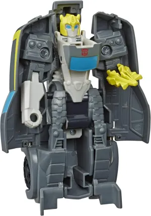 Transformers Bumblebee Cyberverse Adventures Action Attackers: 1-Step Stealth Force Bumblebee Figure, Shadow Shot Action Attack, 4.25-inch