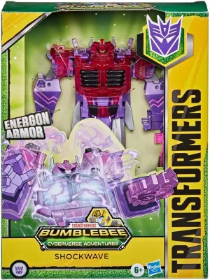Transformers Toys Cyberverse Ultimate Class Shockwave Action Figure - Combines with Energon Armour to Power Up - for Kids Ages 6 and Up, 9-inch
