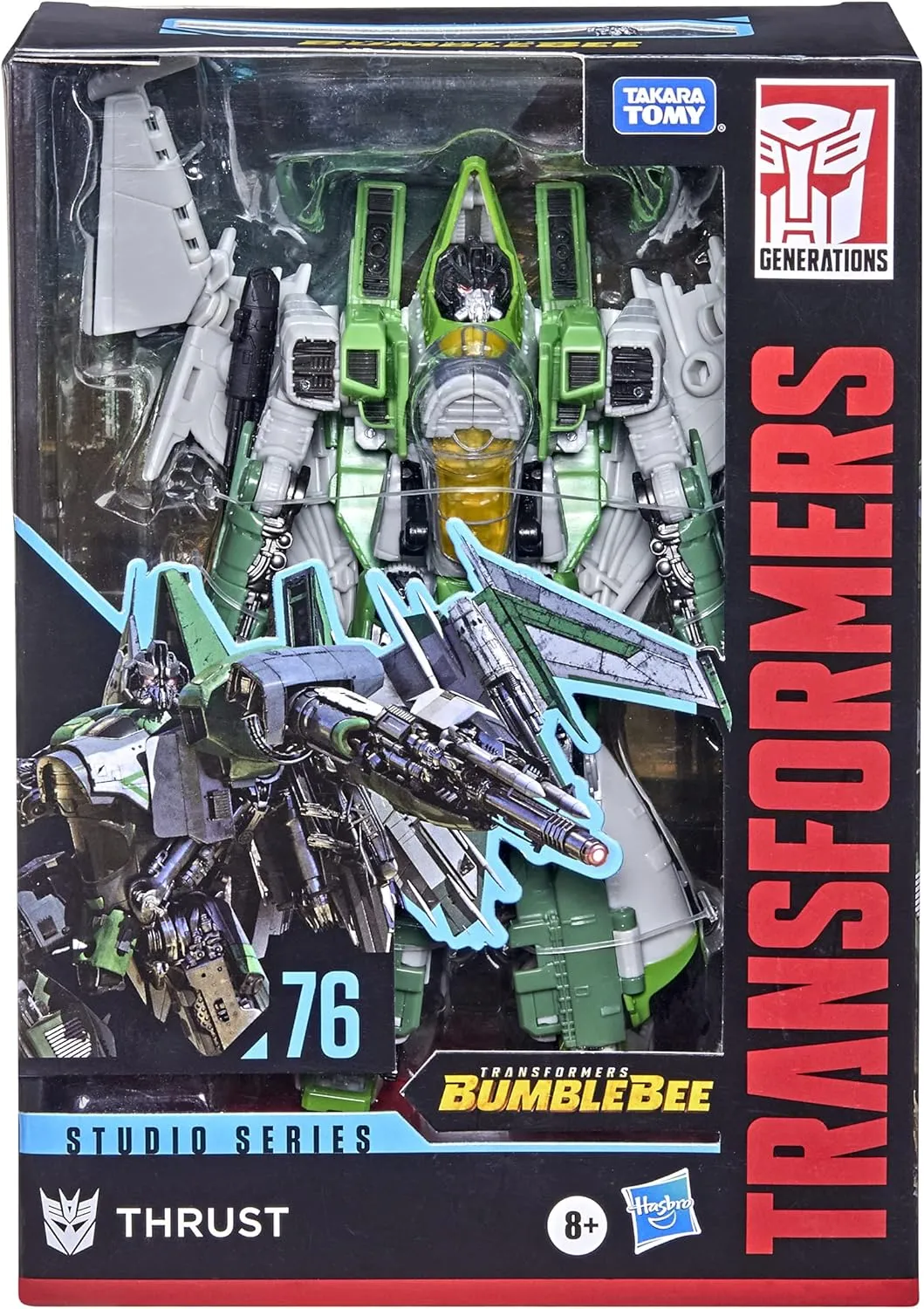 Transformers Toys Studio Series 76 Voyager Class Bumblebee Thrust Action Figure - Ages 8 and Up, 6.5-inch