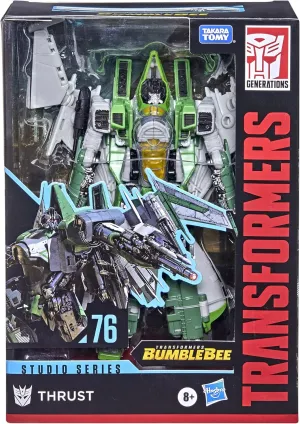 Transformers Toys Studio Series 76 Voyager Class Bumblebee Thrust Action Figure - Ages 8 and Up, 6.5-inch