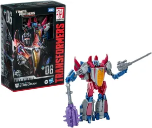 Transformers Toys Studio Series Voyager War for Cybertron 06 Gamer Edition Starscream, 6.5-inch Converting Action Figure, 8 