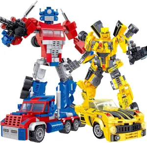 Transforming Building Set, Collectible 2in1 Transformation Robot and Truck Building Block Set, STEM Toys Gifts for Boys Kids 12  (636 Pieces)