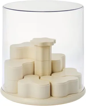 Transparent Doll Display Box Doll Display Stand Protection Removable Top Cover Figures Box Rotating, for Action Figures