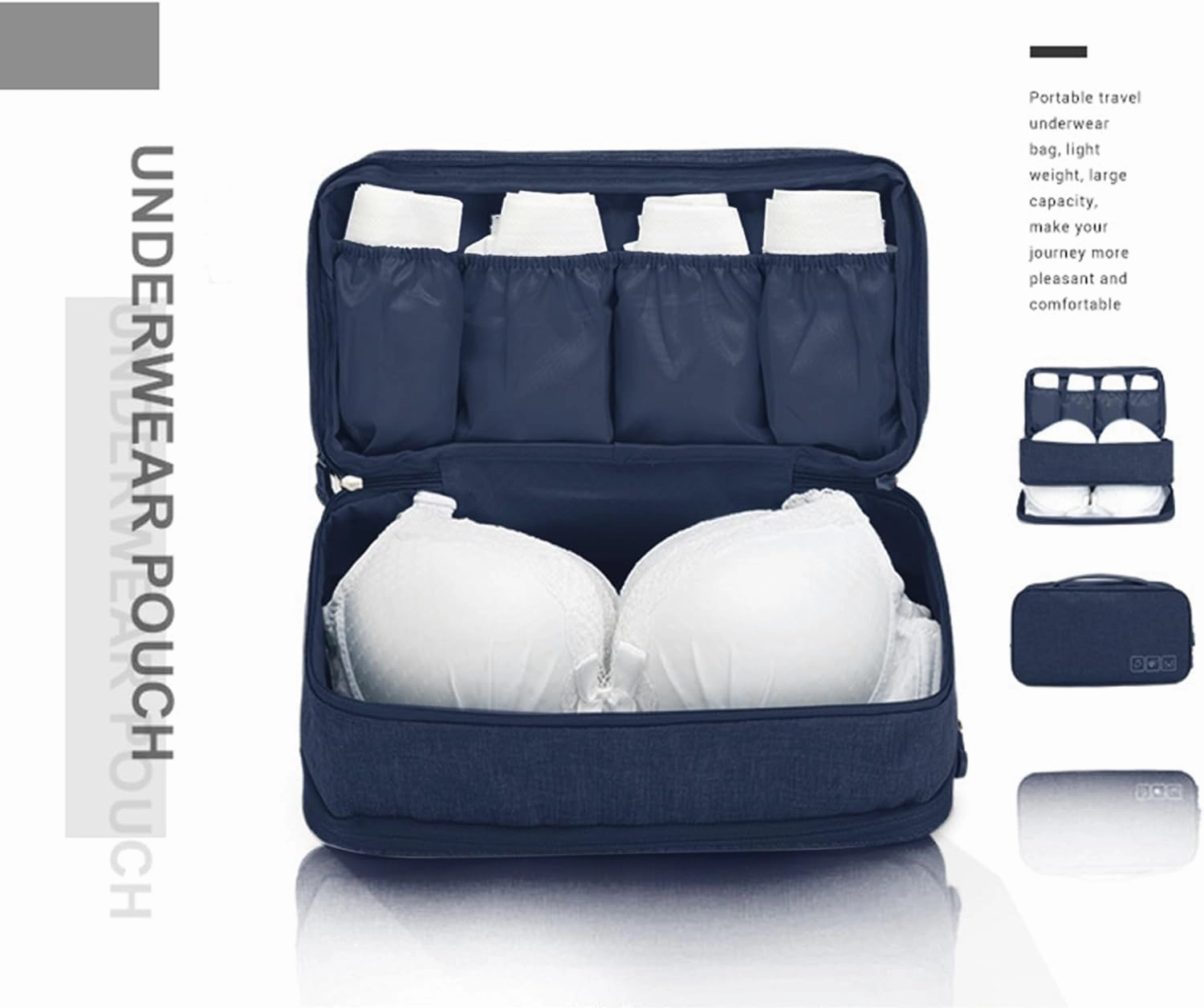 Travel Multi-function Underwear Organize Storage Bag Portable Bra Socks Lingerie Accessories Pack Cube Toiletry Bag