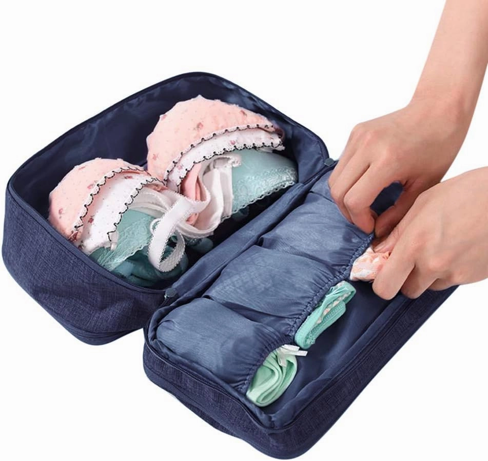 Travel Multi-function Underwear Organize Storage Bag Portable Bra Socks Lingerie Accessories Pack Cube Toiletry Bag