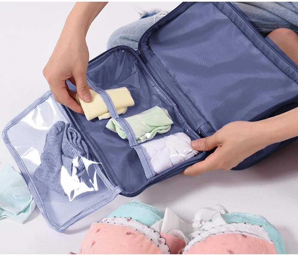 Travel Multi-function Underwear Organize Storage Bag Portable Bra Socks Lingerie Accessories Pack Cube Toiletry Bag