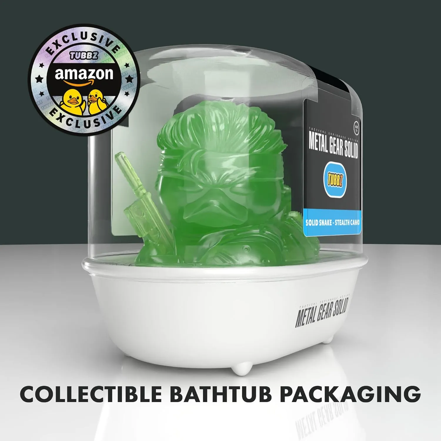 TUBBZ Amazon Exclusive: Metal Gear Solid - Stealth Camoflage Solid Snake Rubber Duck Vinyl Figure